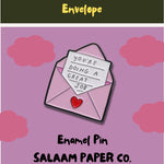 Envelope Enamel Pin.