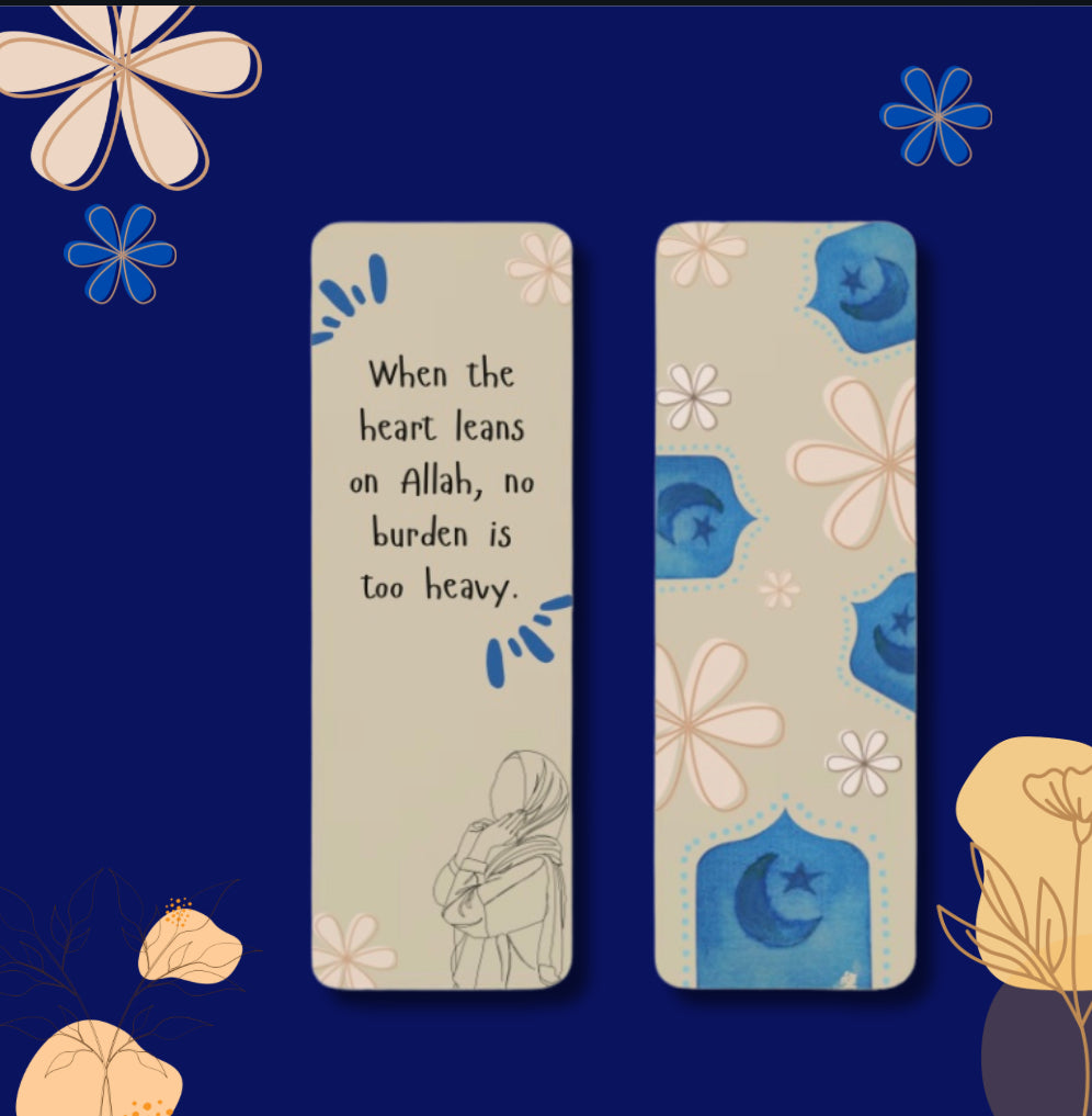 No Burdens Bookmark.
